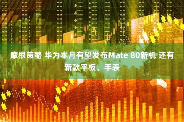 摩根策酪 华为本月有望发布Mate 80新机 还有新款平板、手表