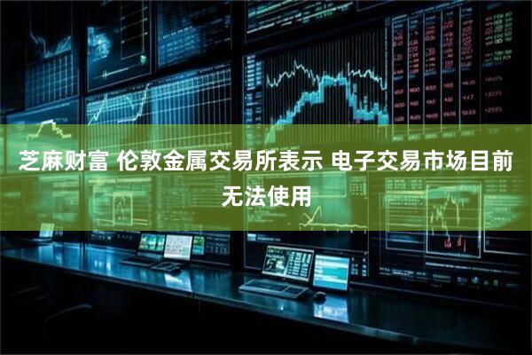 芝麻财富 伦敦金属交易所表示 电子交易市场目前无法使用
