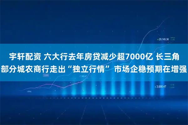 宇轩配资 六大行去年房贷减少超7000亿 长三角部分城农商行走出“独立行情” 市场企稳预期在增强