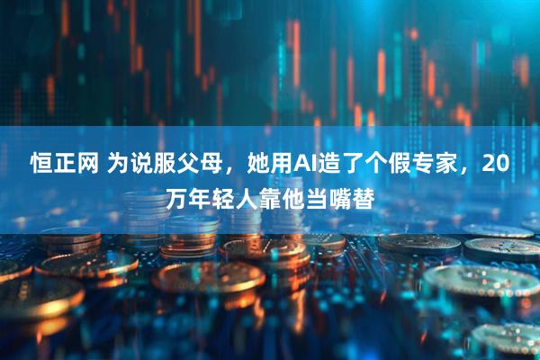 恒正网 为说服父母,她用AI造了个假专家,20万年轻人靠他当嘴替